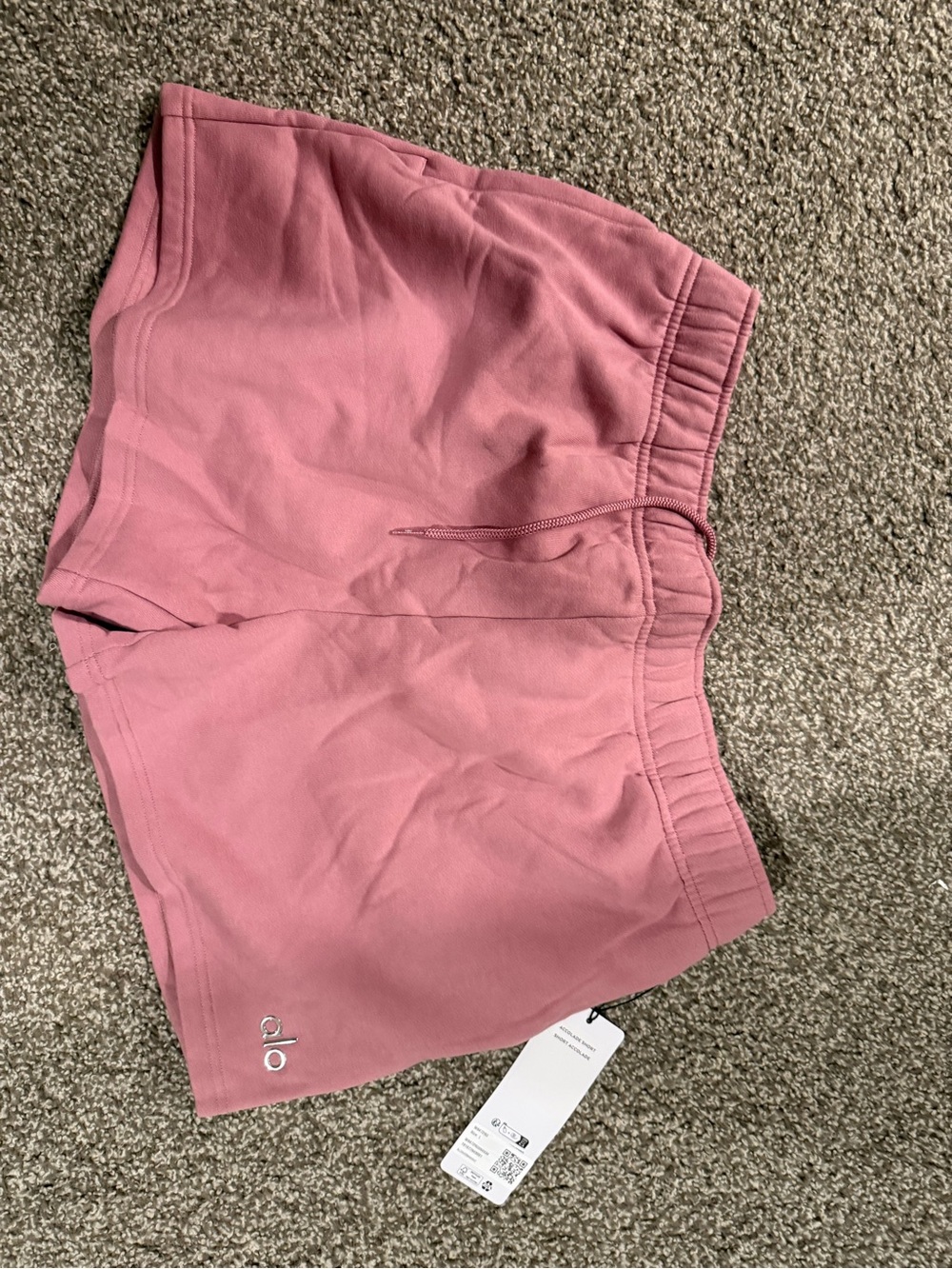 ALO Yoga Wild Rose Shorts and Crew Set - Wild Rose Pink - Picture 4 of 7